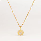 Mini Disc 18K Gold Plated Necklace