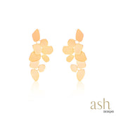 Big Geometric Cascade 18K Gold Plated Dangler Earrings