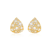 Pavé Studded Cuff Hoop Earrings