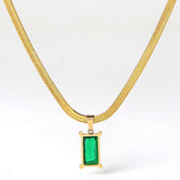 Oasis Baguette 18K Gold Plated Necklace