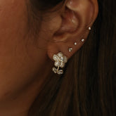 Fiji at Night 18K Gold Plated Earrings