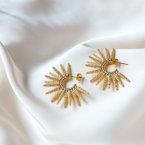 Solar 18K Gold Plated Earrings