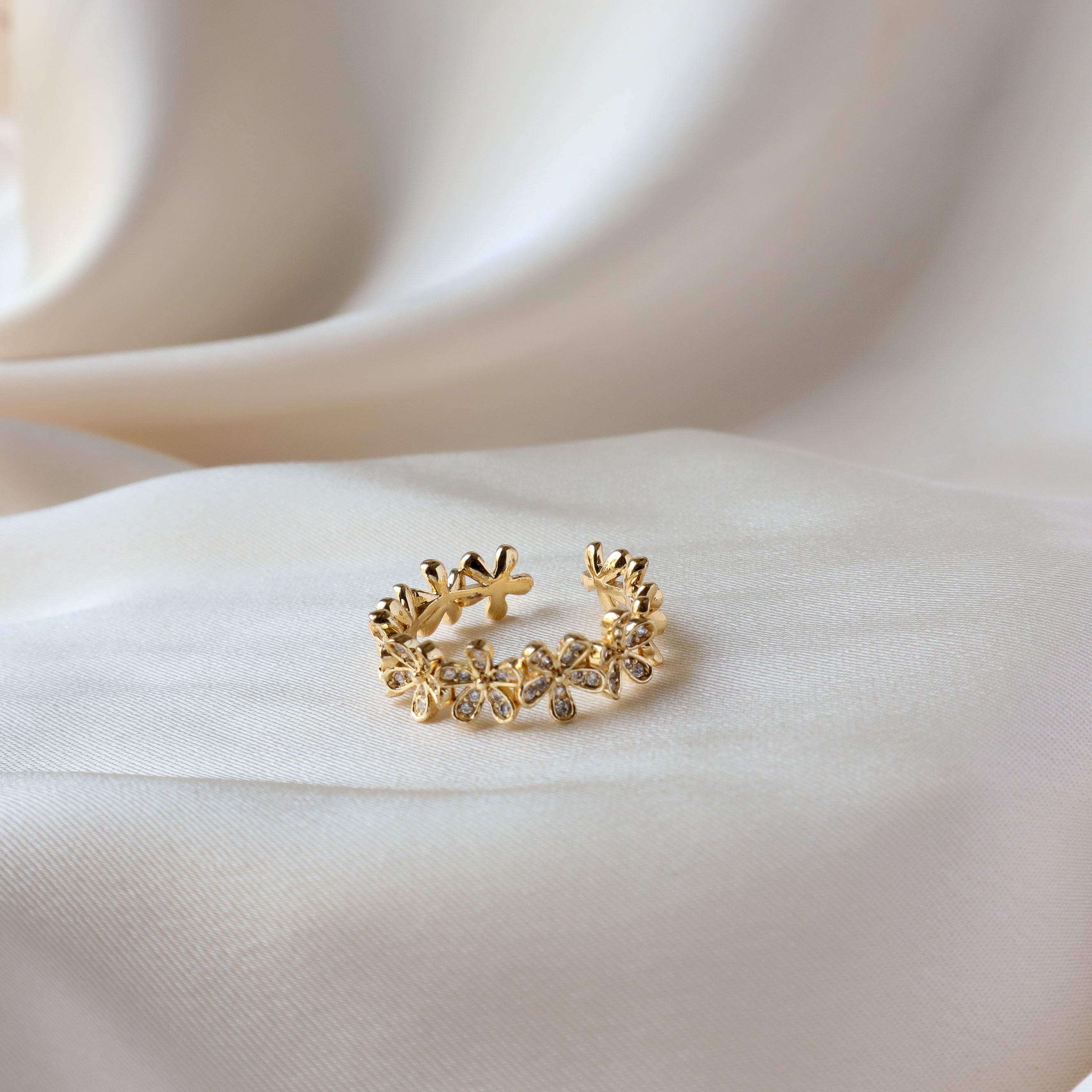 Wreath 18K Gold Plated Ring