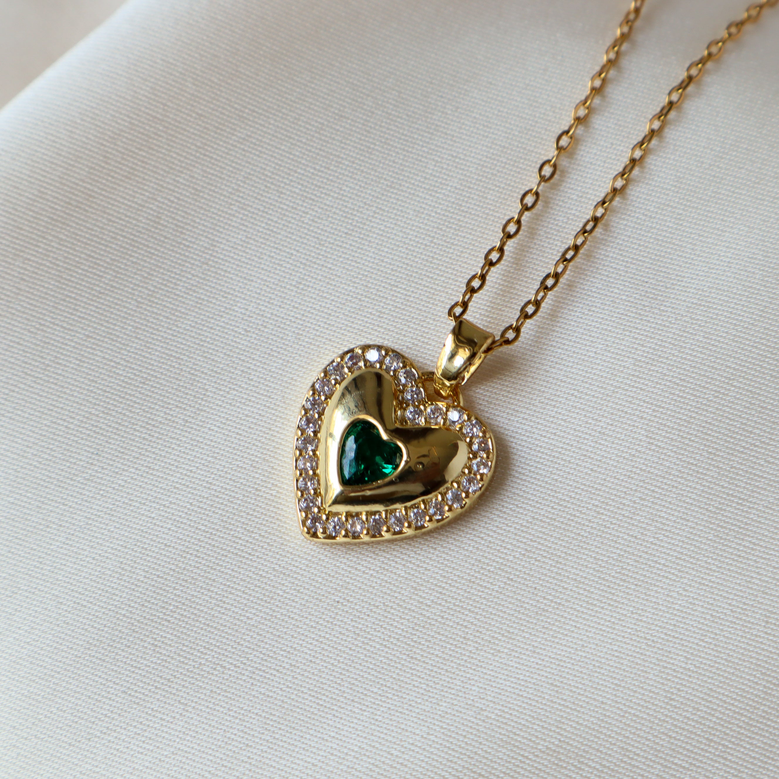 Charm Heart 18K Gold Plated Necklace