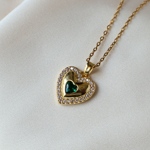 Charm Heart 18K Gold Plated Necklace