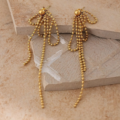 Ball Chain Cascade Earrings