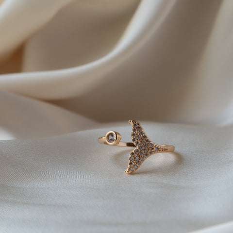 Mermaid Tail 18K Gold Plated Ring