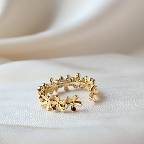 Wreath 18K Gold Plated Ring