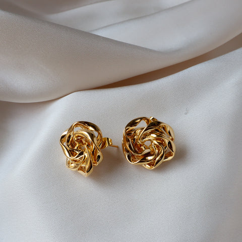 Rose 18K Gold Plated Earrings