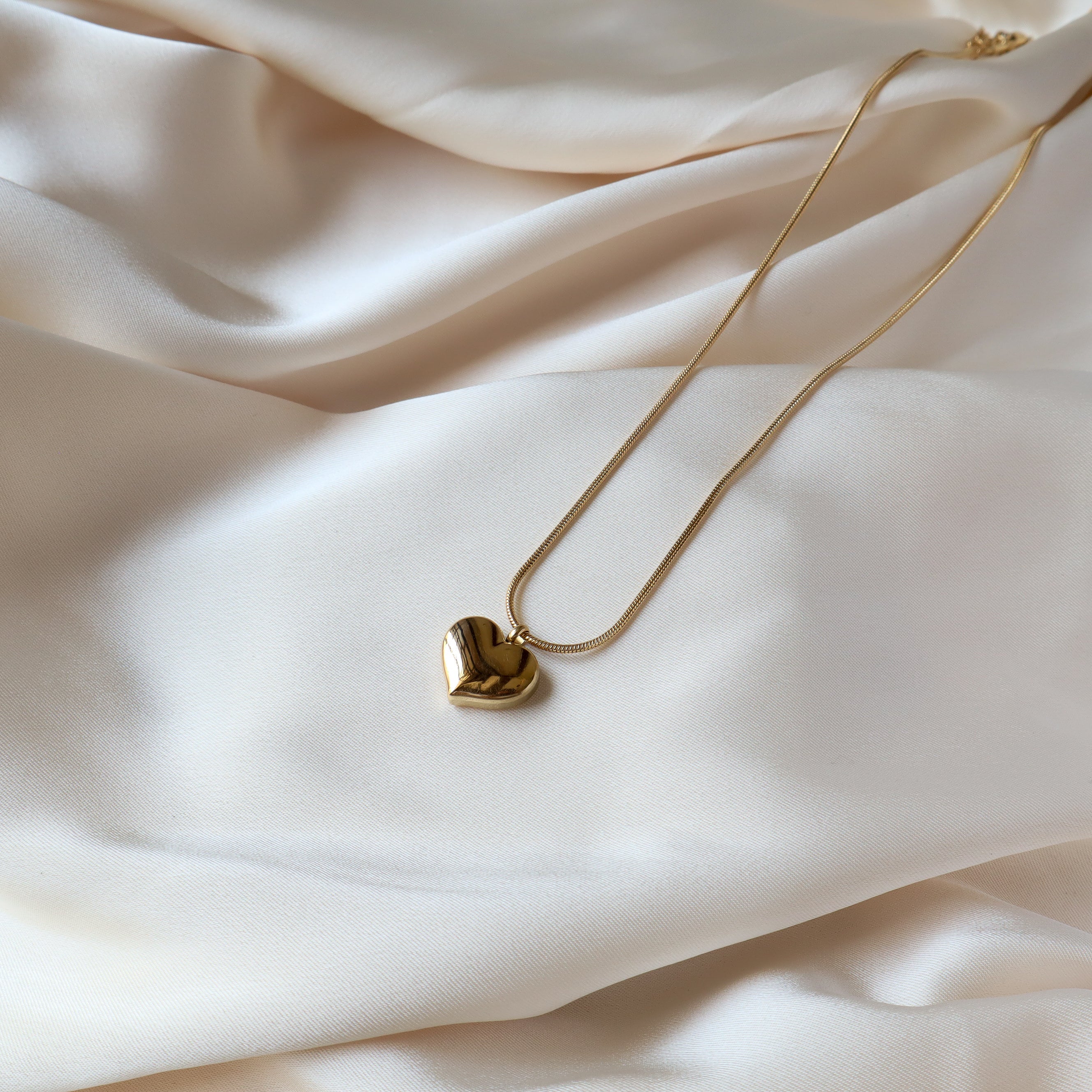 Classic Heart 18K Gold Plated Necklace