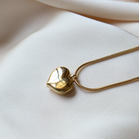 Classic Heart 18K Gold Plated Necklace