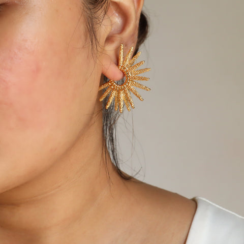 Solar 18K Gold Plated Earrings