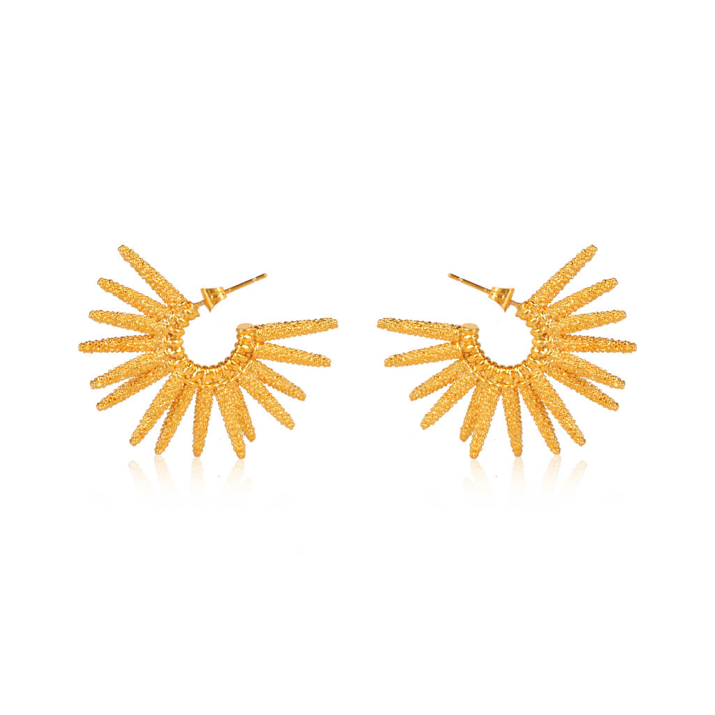 Solar 18K Gold Plated Earrings