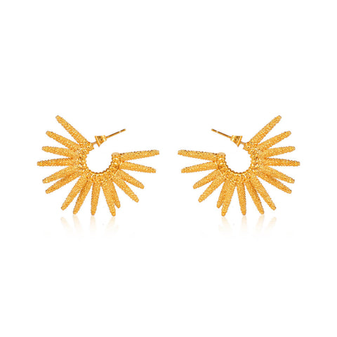 Solar 18K Gold Plated Earrings