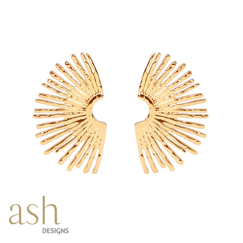 Solar Flare 18k Gold Plated Earrings