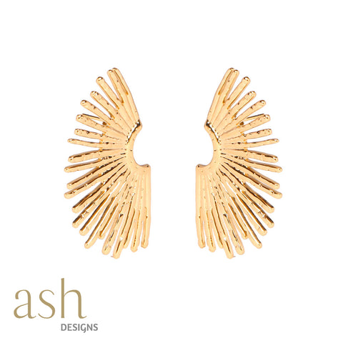 Solar Flare 18k Gold Plated Earrings
