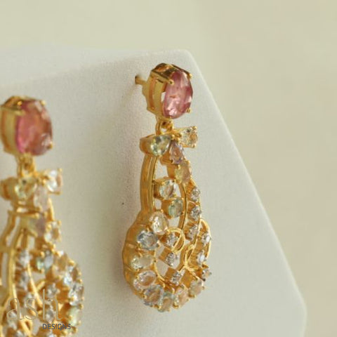 Lebanon Tourmaline Sapphire Earrings