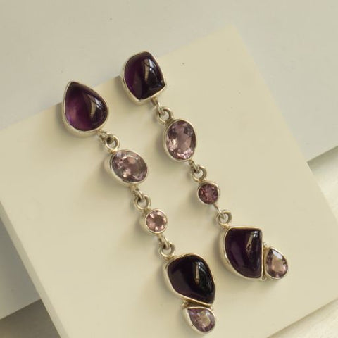 Cascade Amethyst Earrings