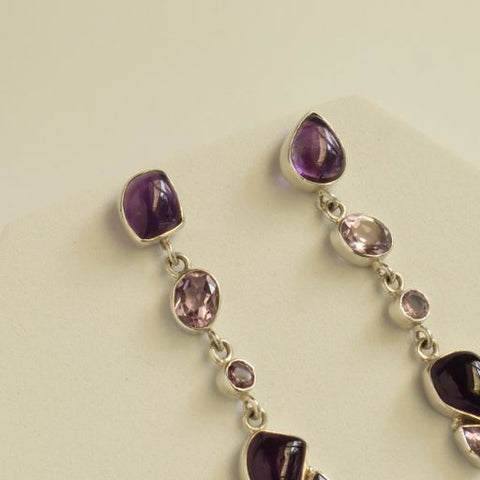 Cascade Amethyst Earrings