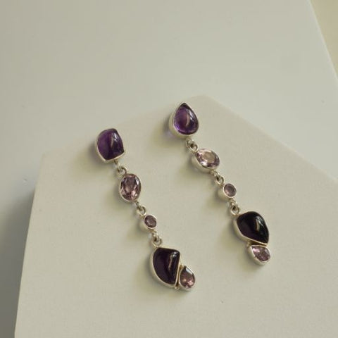 Cascade Amethyst Earrings