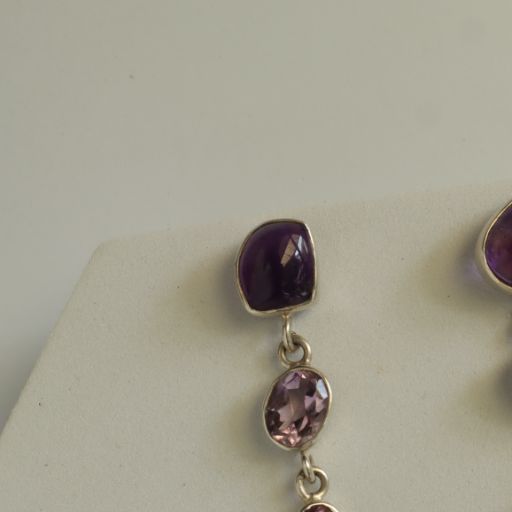 Cascade Amethyst Earrings