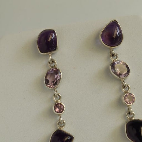 Cascade Amethyst Earrings