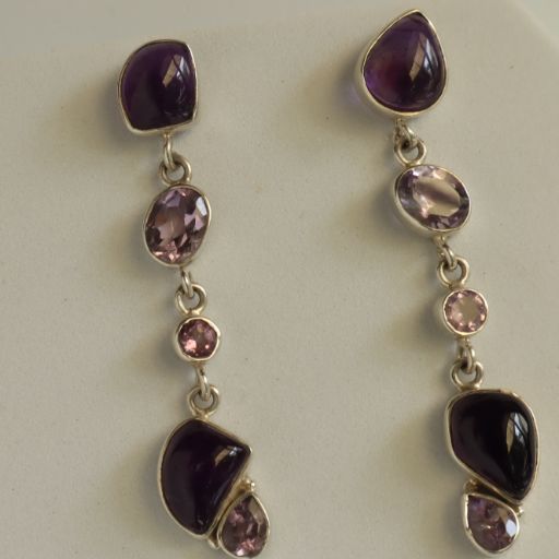 Cascade Amethyst Earrings