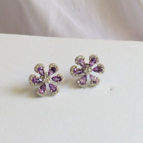 Winter Sparkle Flower Earrings