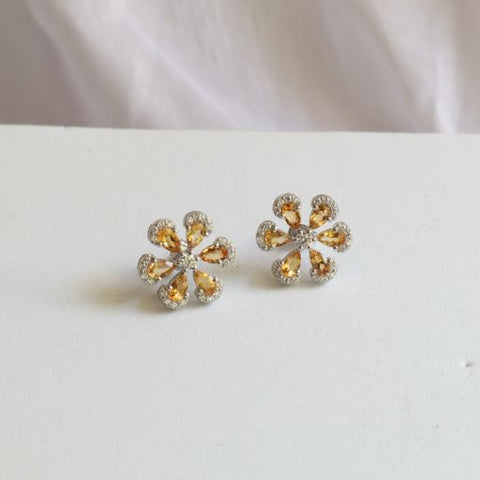 Winter Sparkle Flower Earrings