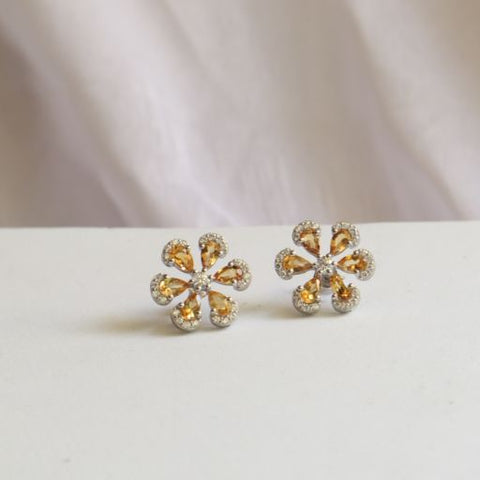 Winter Sparkle Flower Earrings