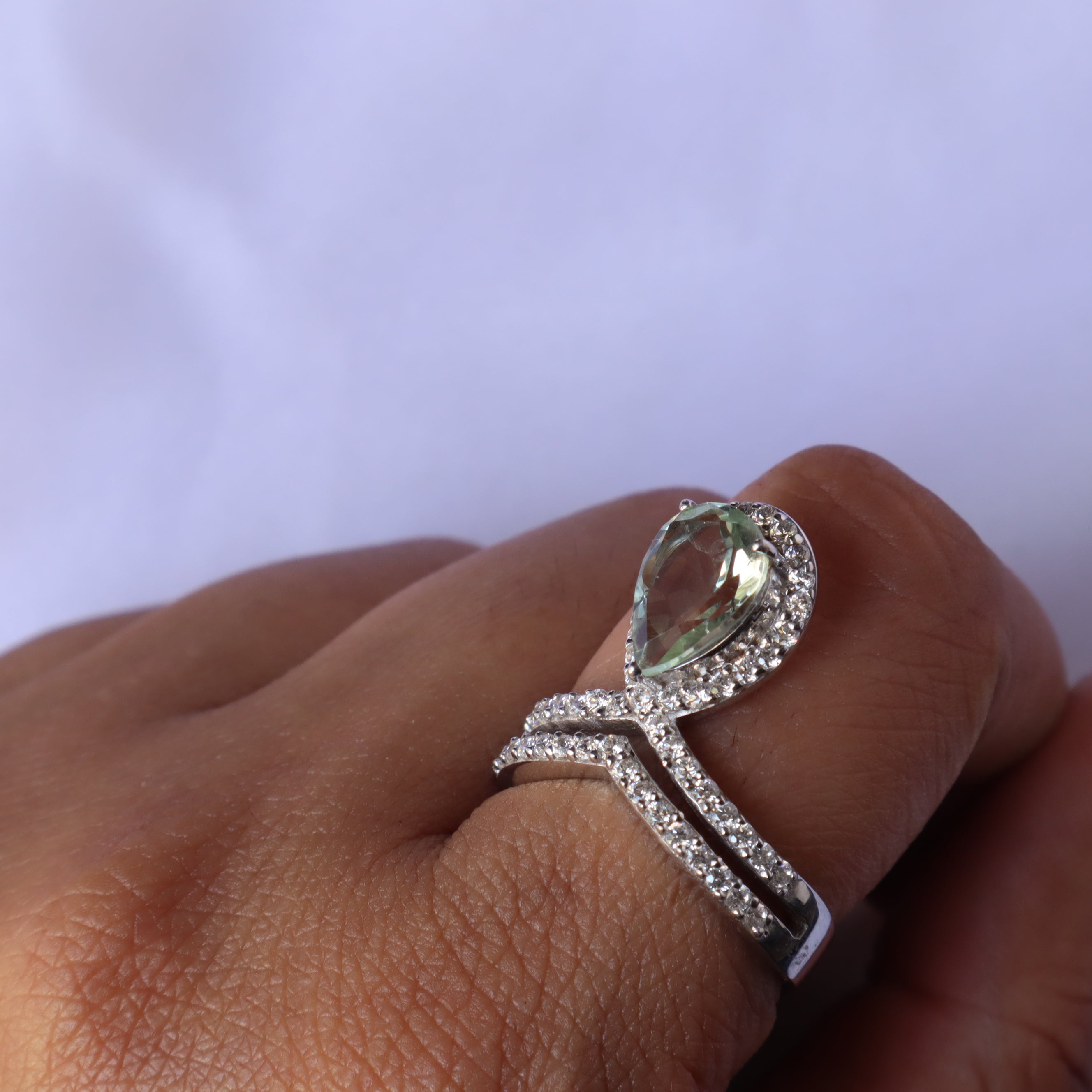 Gaya Green Amethyst Ring