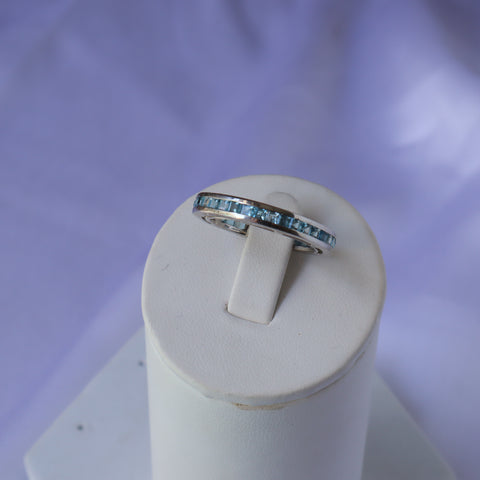 Blue Sea Unity Blue Topaz Band Ring