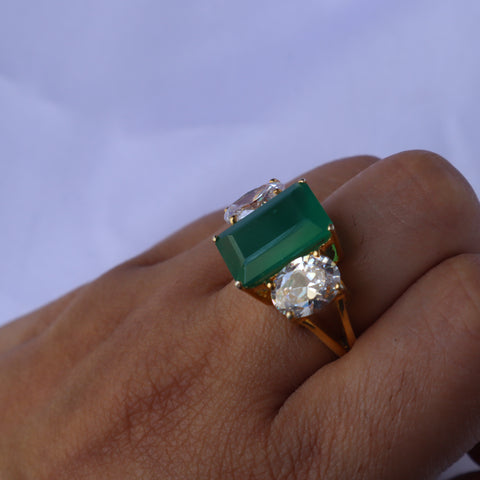 Oasis Green Onyx Ring