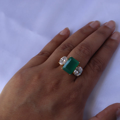 Oasis Green Onyx Ring