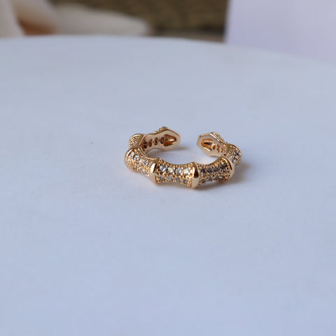 Paige Pave 18K Gold Plated & Silver Plated Ring