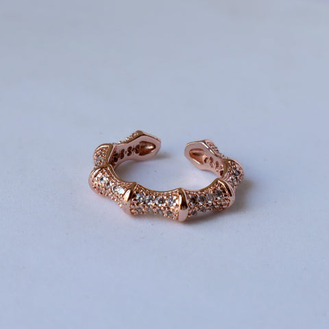 Paige Pave 18K Gold Plated & Silver Plated Ring