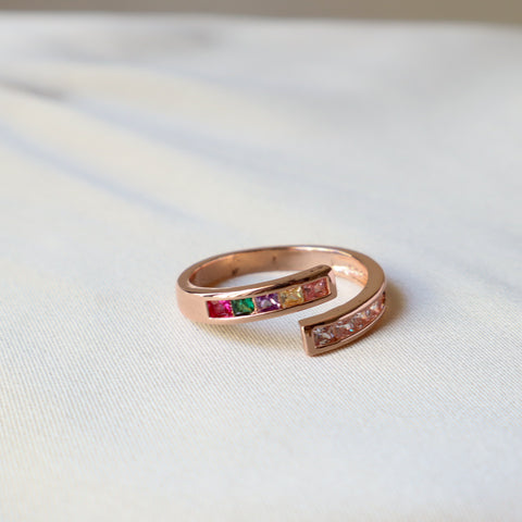 Kendall 18K Plated Rose Gold Ring