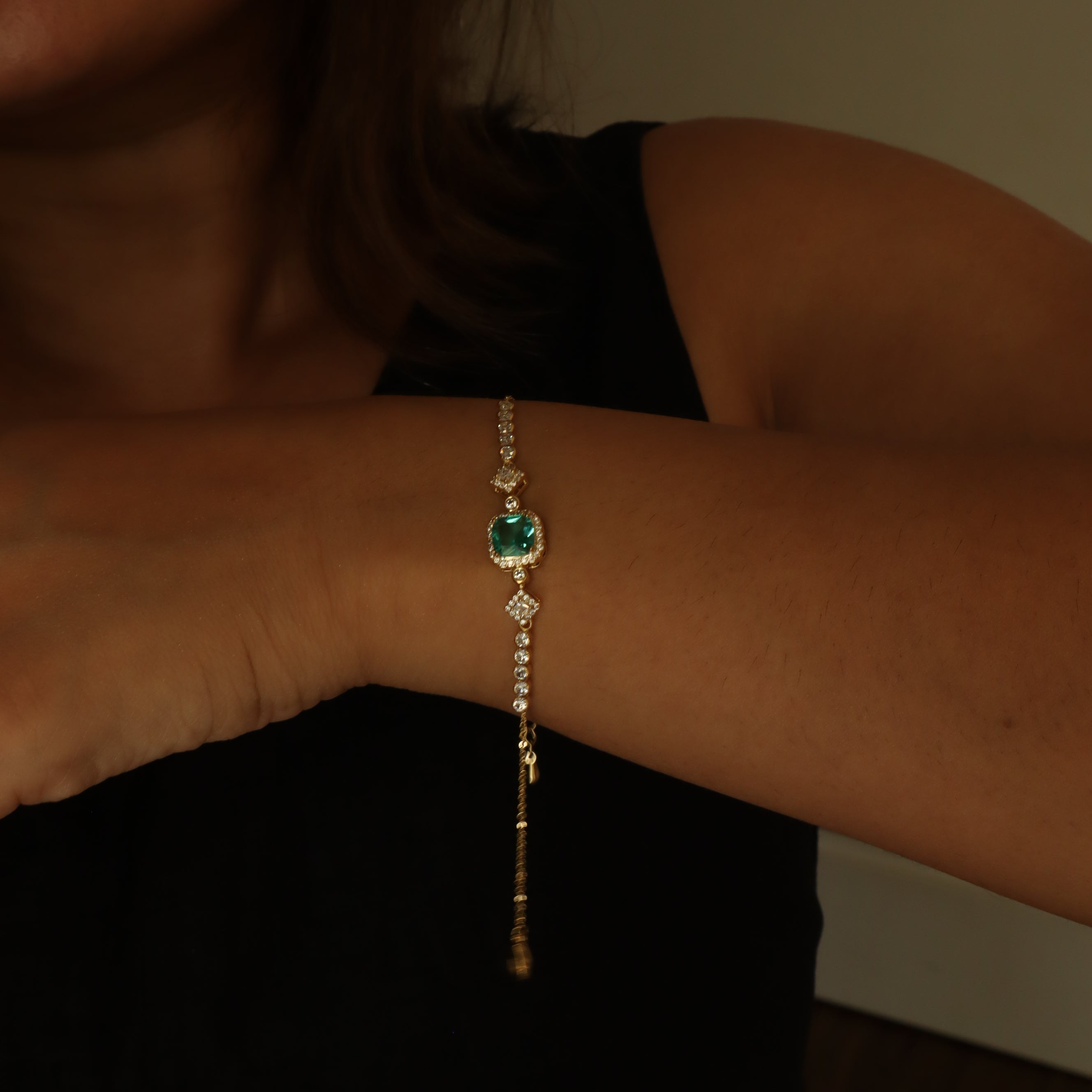 Sydney at Night Adjustable 18K Gold Plated Bracelet