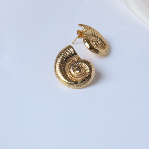 Conch 18K Gold Plated Earrings