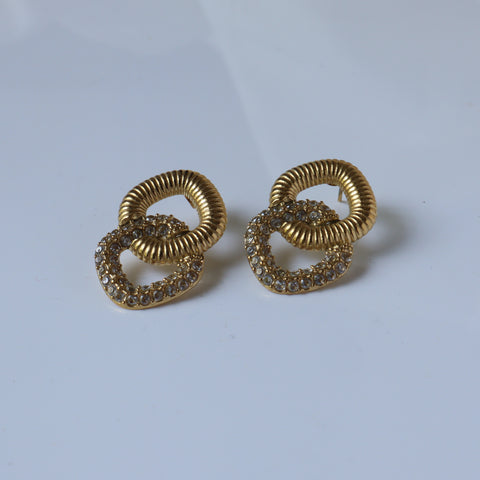 Interlinked 18K Gold Plated Earrings