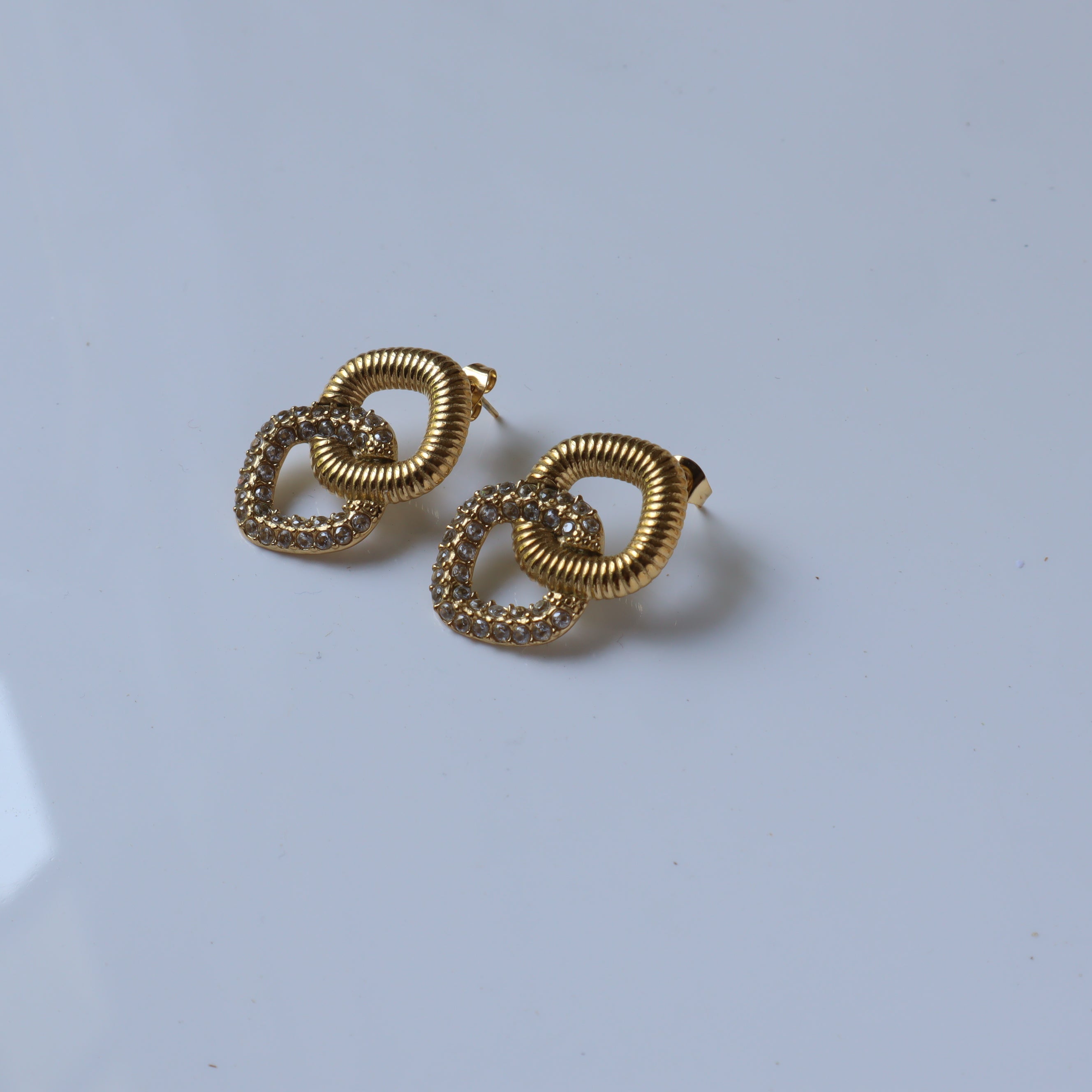 Interlinked 18K Gold Plated Earrings