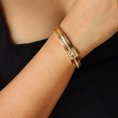 Brave 18K Gold Plated Bangle