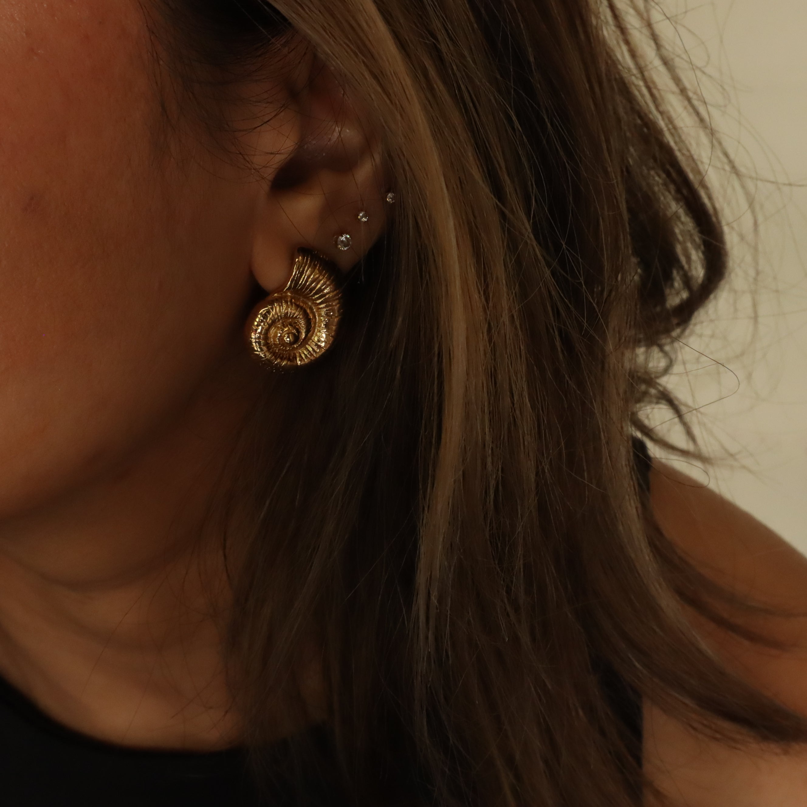 Conch 18K Gold Plated Earrings