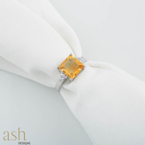 Cascade Citrine Ring