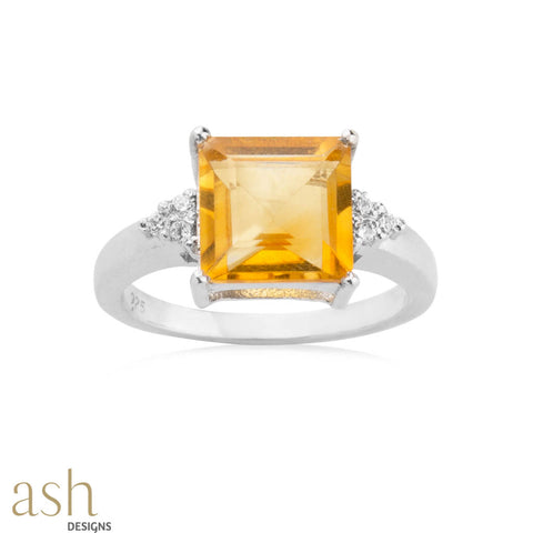 Cascade Citrine Ring