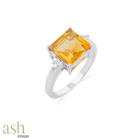 Cascade Citrine Ring